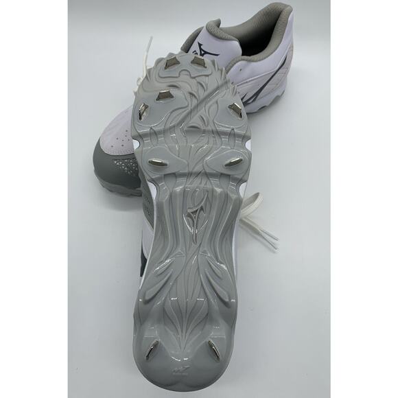 Mizuno 9 Spike Advance Sweep 3 Womens 11.5 Softball Cleat White Gray - Picture 5 of 6